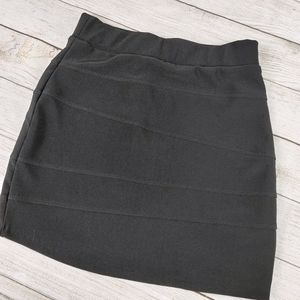 Streetwear Society Black Patchwork Skirt  medium